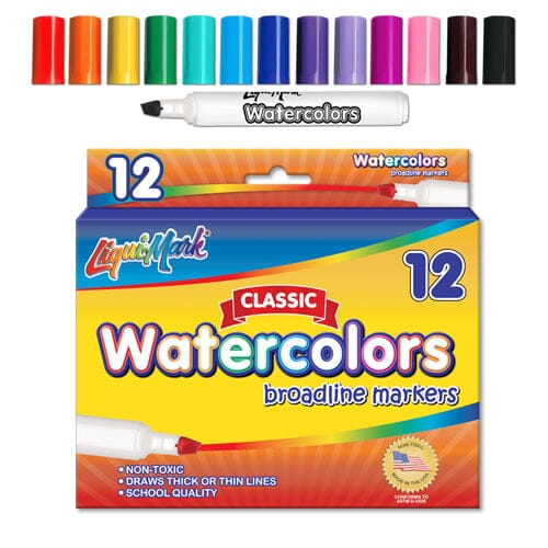 Markers Watercolor (Chisel Tip)