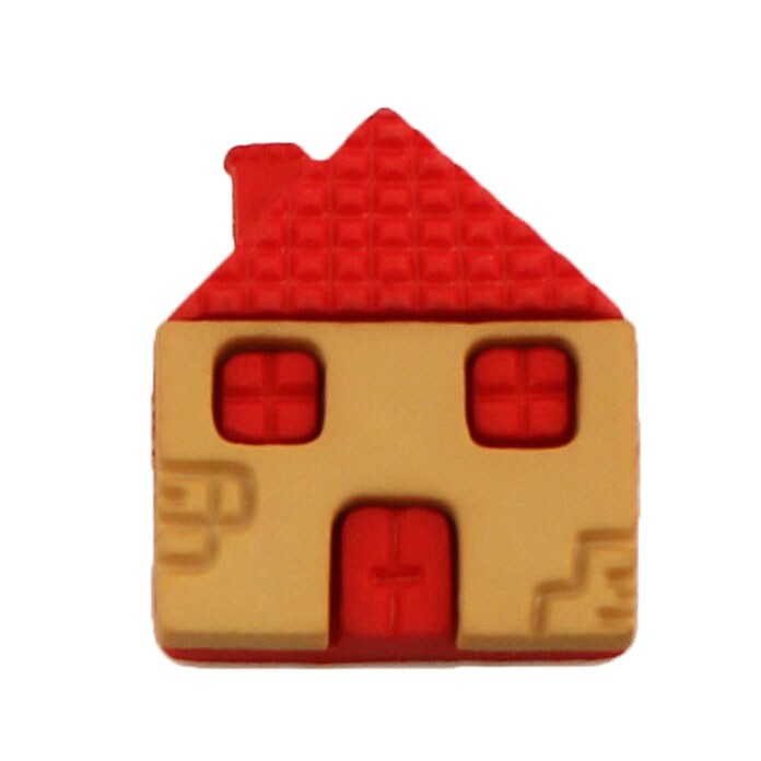 Buttons Galore and More Bulk Buttons - House - 100 Buttons