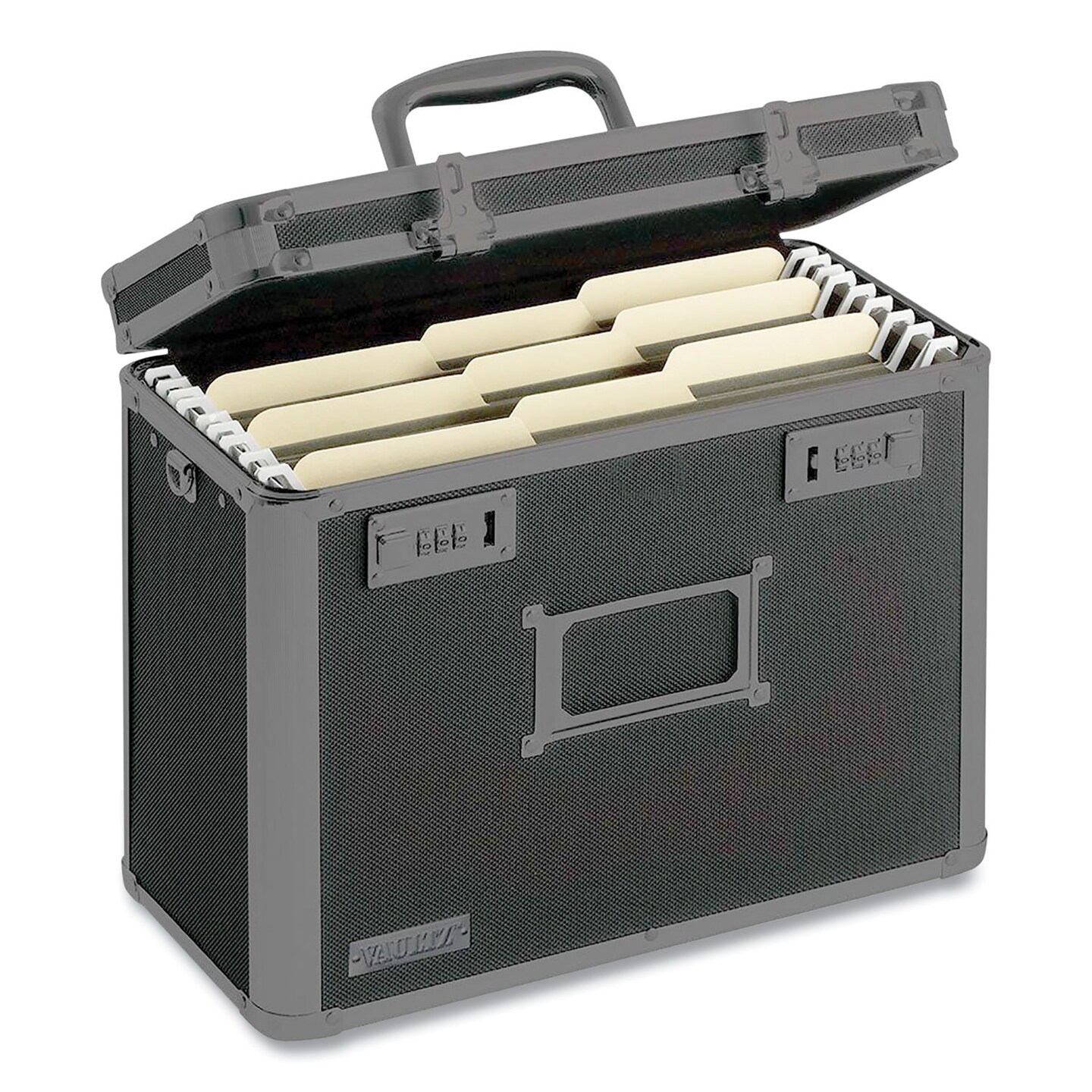 Locking Personal File Tote, Letter, 7.25 x 13.75 x 12.5, Tactical Black Locking Personal File Tote, Letter, 7.25 x 13.75 x 12.5, Tactical Black
