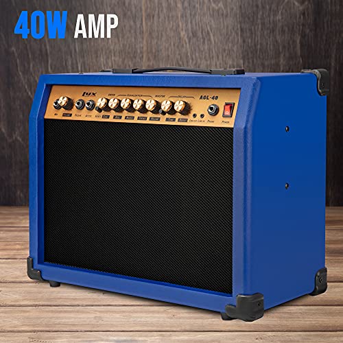 LyxPro Electric Guitar Amp, 40 Watt Portable Amplifier