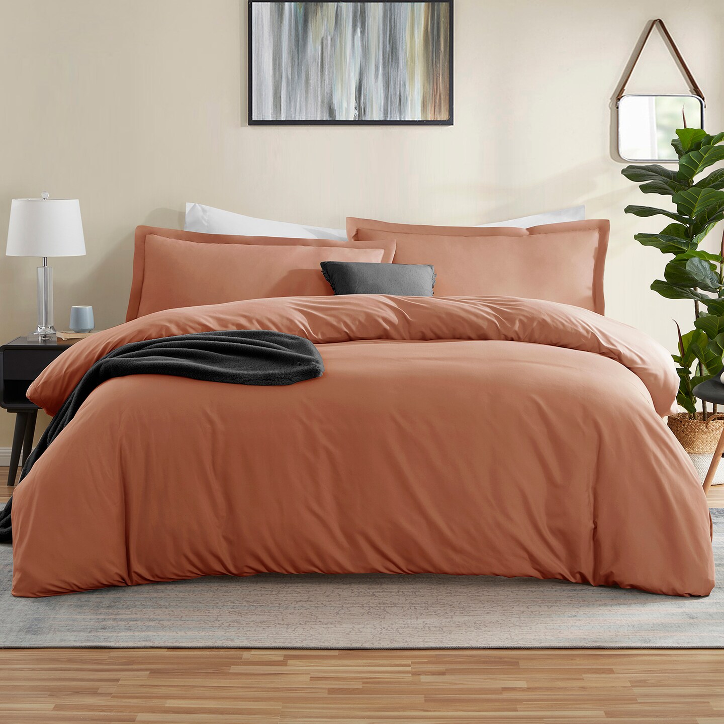 Nestl Double Brushed Microfiber Duvet Cover Set