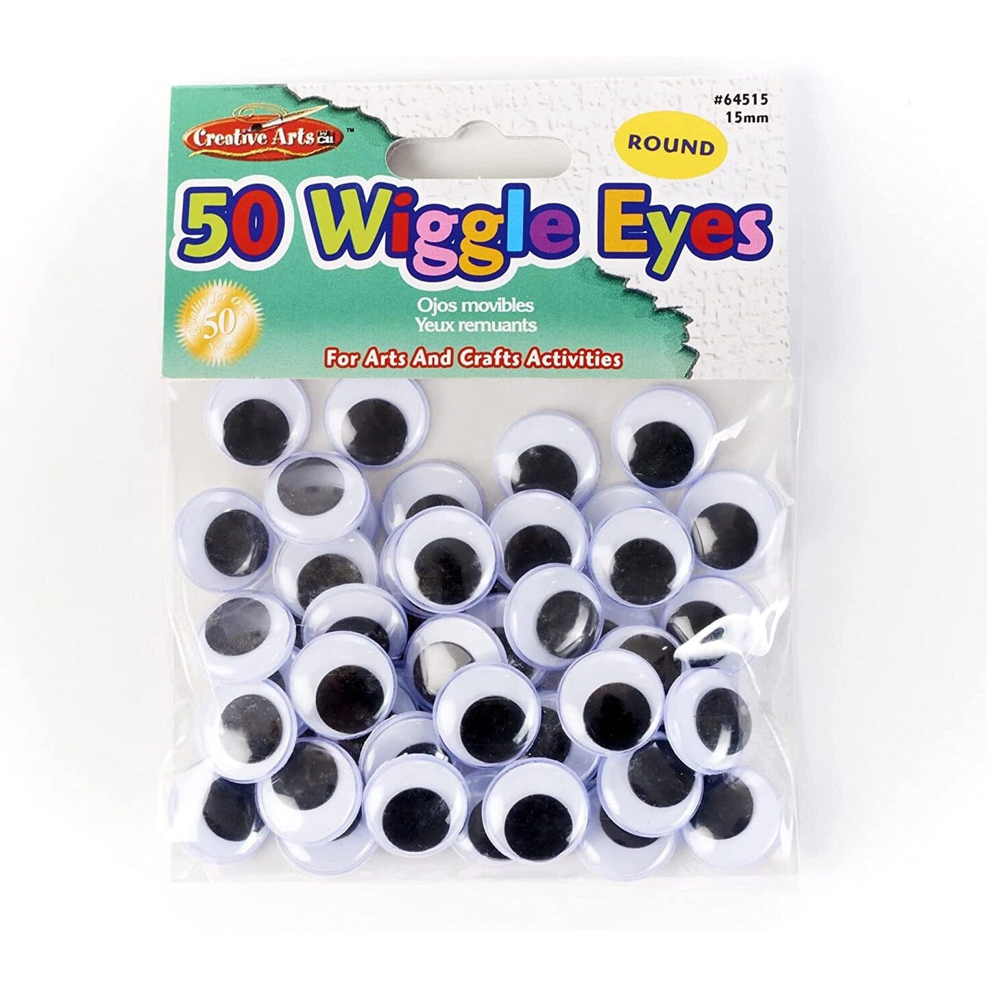 Mini Wiggle Eyes Black Small Plastic Round Moving Googly Eyes for Children  School Classroom Arts & Crafts Models (500 Eyes)
