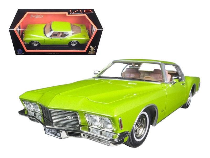 1971 Buick Riviera GS With Vinyl Top Gold 1/18 Diecast Model Car by Road  Signature