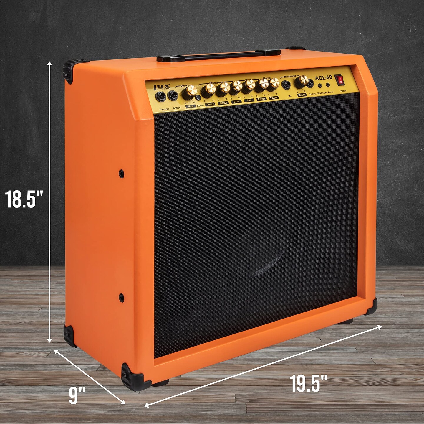 LyxPro Electric Guitar Amp, 60 Watt Portable Amplifier