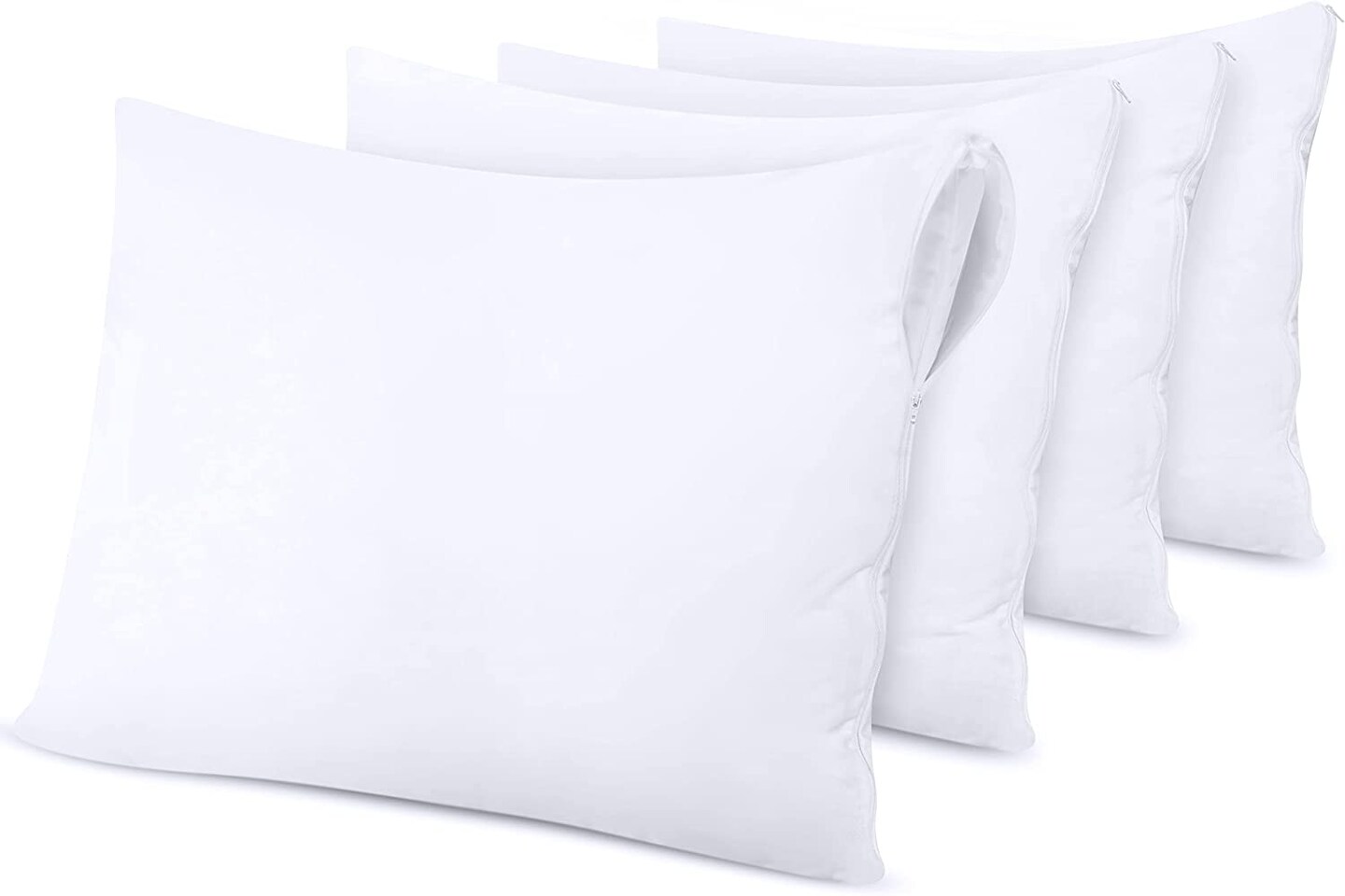 Utopia Bedding Waterproof Pillow Protector Zippered (4 Pack) Queen