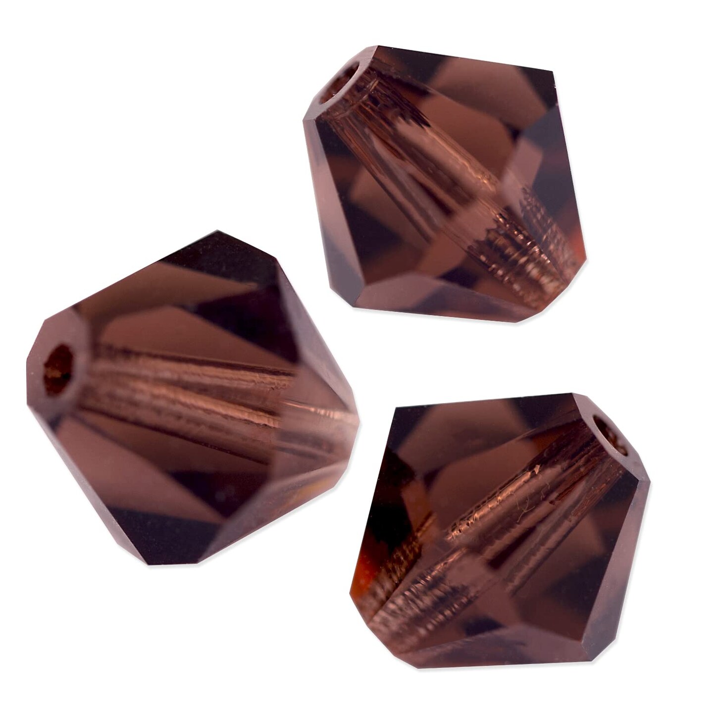 Preciosa Crystal Bicone Bead 3mm Light Burgundy (Package of 50)