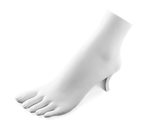 JewelrySupply White Polystyrene Toe Ring Chain Ankle Bracelet Foot Display Showcase Stand
