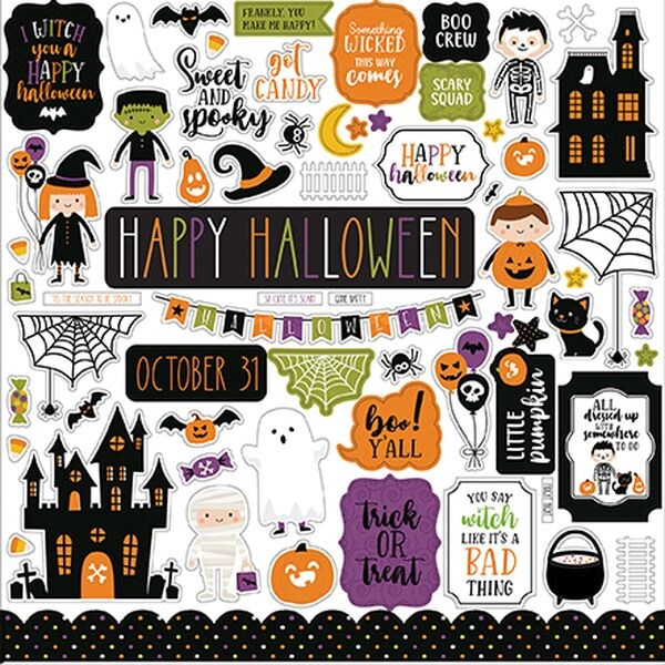 Echo Park Halloween Magic Element Stickers