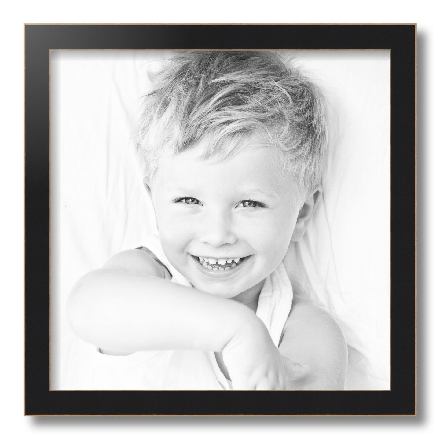 ArtToFrames 16x16 Inch Picture Frame, This 1.25 Inch Custom MDF Poster Frame is Available in Multiple Colors, Great for Your Art or Photos - Comes with Regular Glass and  Foam Backing 3/16 inch (V-FRBW26-16x16)