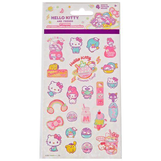 Hello Kitty Hello Kitty & Friends Kawaii 4-Sheet Variety Sticker Set