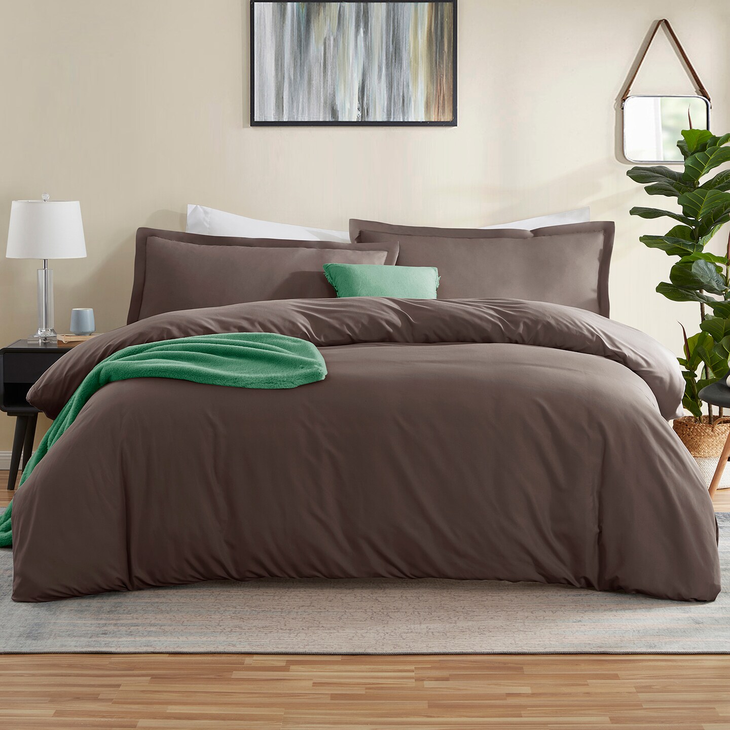 Nestl Double Brushed Microfiber Duvet Cover Set