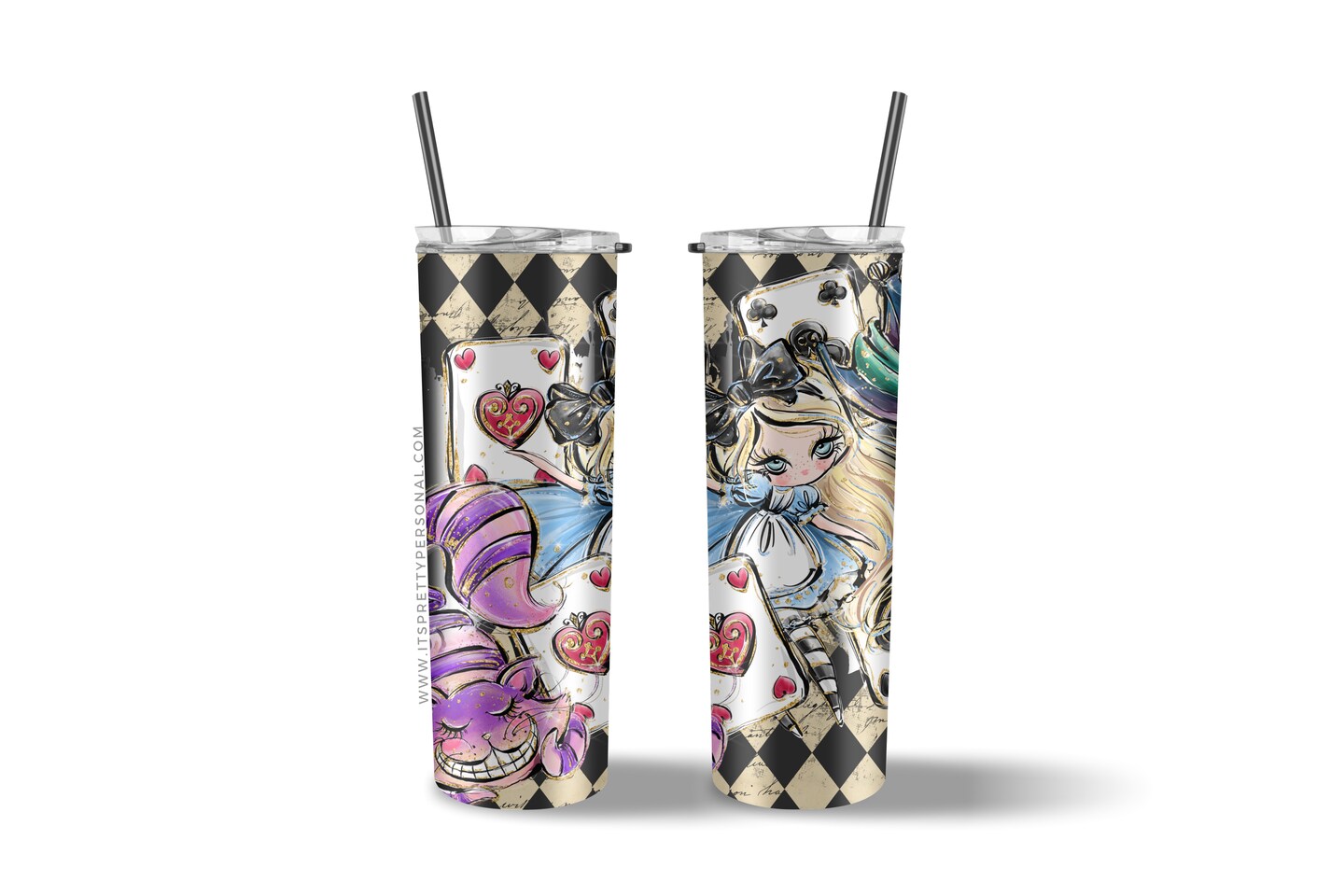 #645 CLEAR- 20oz - World Of Wonderland 9.4&#x22; x 8&#x22; Pattern Vinyl Wrap (IPP EXCLUSIVE!)