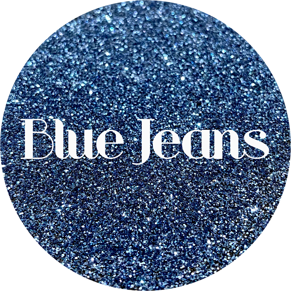 Polyester Glitter -Blue Jeans  by Glitter Heart Co.™