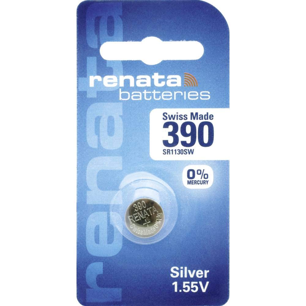 Silver Oxide Button Cell Battery 390 by Renata