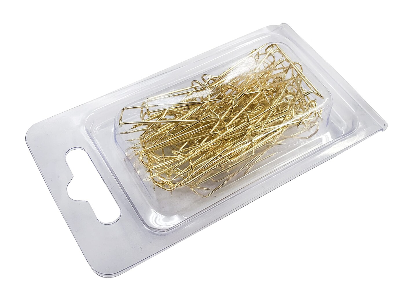 U-Pins, U Shape Jewelry Display Chain Pad Showcase (Pack of 100, Gold)