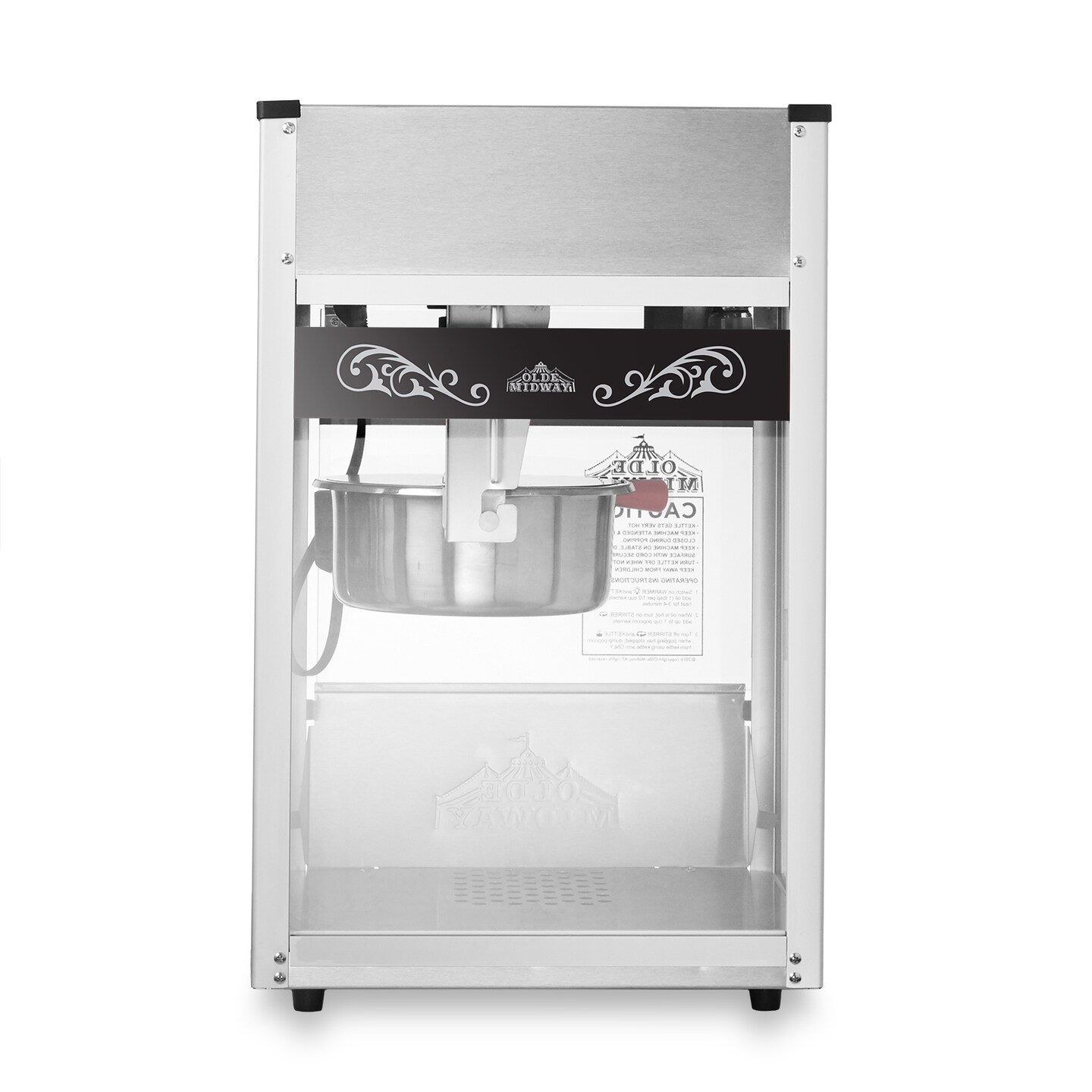 Olde Midway Commercial Popcorn Machine Maker Popper with 8-Ounce Kettle