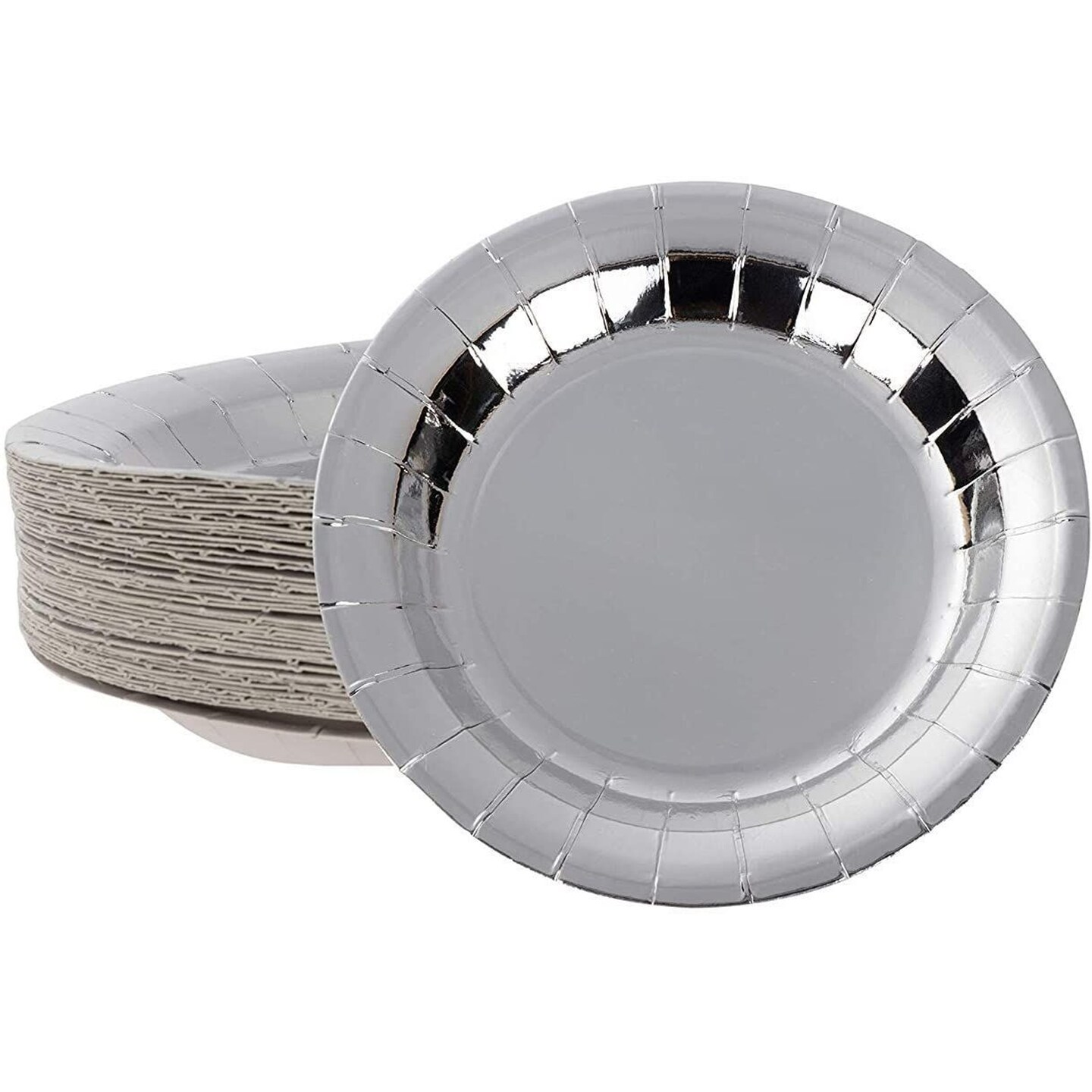 Silver paper plates deals