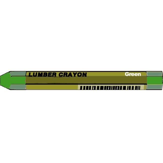 Dixon Ticonderoga Green Lumber Crayon 52200 - Pack of 12