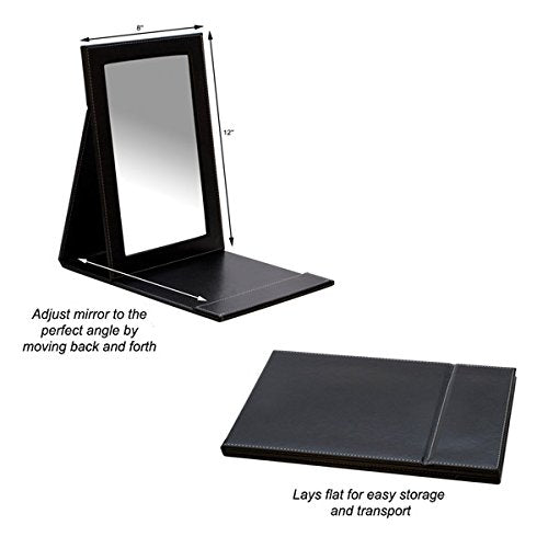 Black Folding Mirror