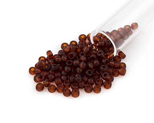 Miyuki Round Rocaille Seed Bead 8/0 Transparent Dark Amber