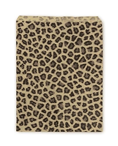 Gift Bags Leopard Print 9&#x22;x 6&#x22; (Package of 100)