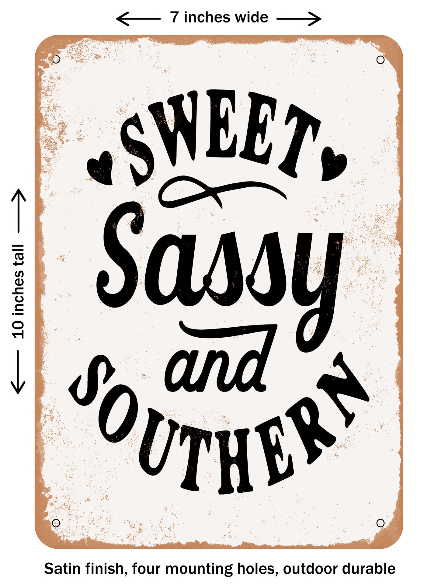 Decorative Metal Sign Sweet Sassy And Southern 3 Vintage Rusty Look Michaels 6300