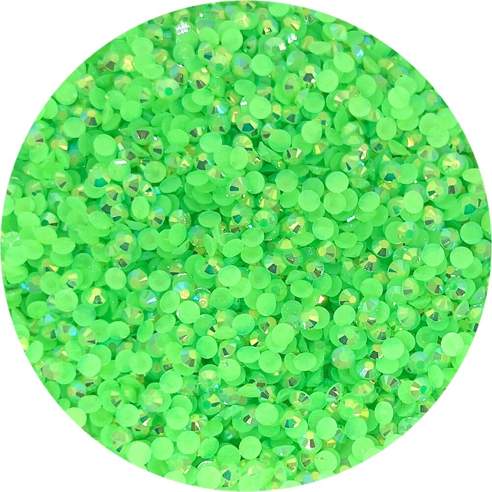 Resin Rhinestones - Pastel Green Jelly - Lauren Quigley's Rock Candy by  Glitter Heart Co.™