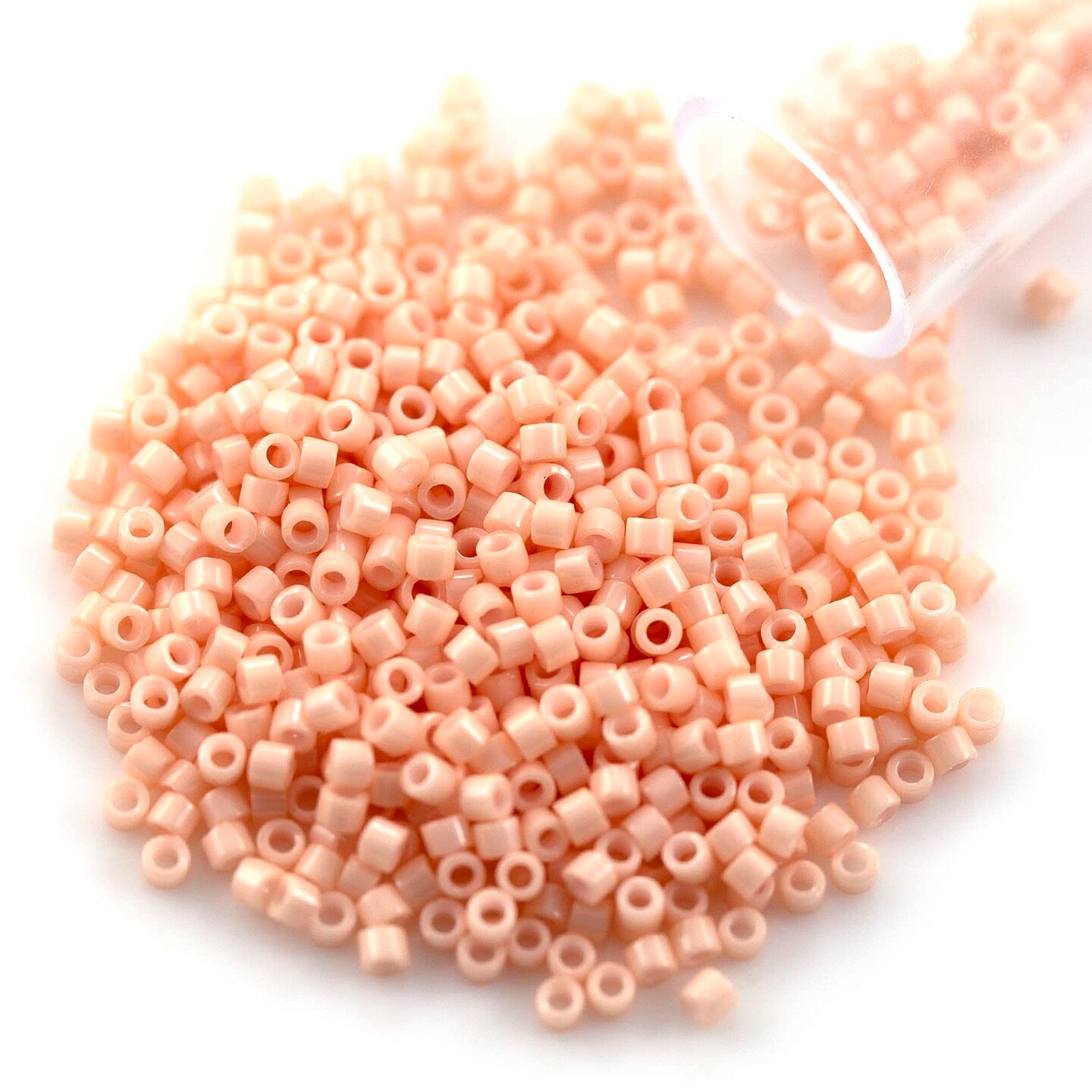 Miyuki Delica Seed Bead 11/0 Light Peachy Coral Pink Glazed Luster