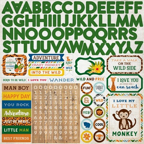 Echo Park Jungle Safari Stickers