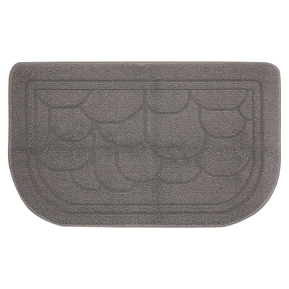 Farmlyn Creek Half Circle Grey Door Mat, Indoor Outdoor Doormat (30 X 18  In) : Target