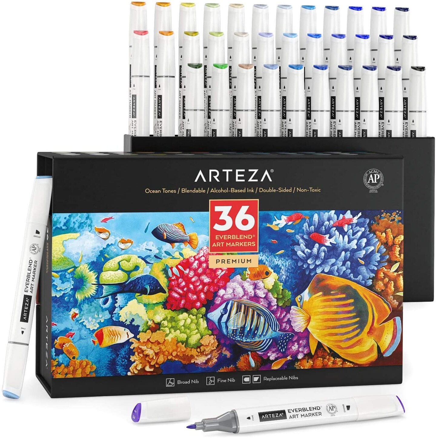 Artist Alcohol Markers Bundle (36 Colors)