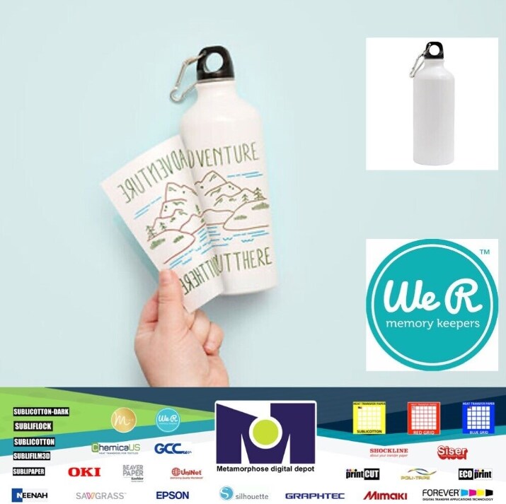 We R Memory Keepers Heat Transfer Sublimation Blank Aluminum Bottle 661365 750ml