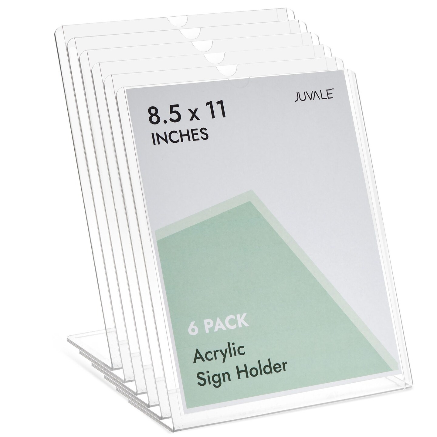 8.5 x 11 Sign Holders - Plastic, Acrylic, Metal