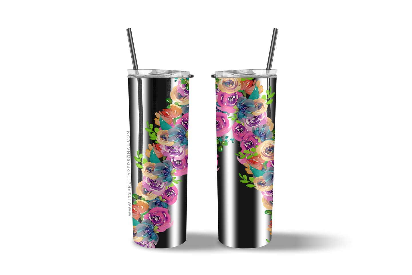 #230 CLEAR- 20oz Rose Above It- 9.4&#x22; x 8&#x22; Pattern Vinyl Wrap (IPP EXCLUSIVE!)