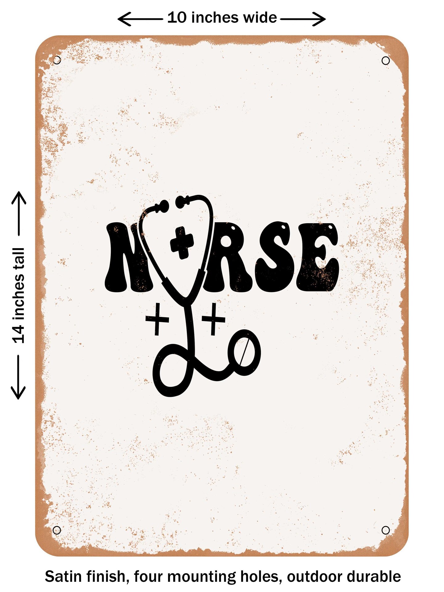 DECORATIVE METAL SIGN - Nurse - 4 - Vintage Rusty Look | Michaels