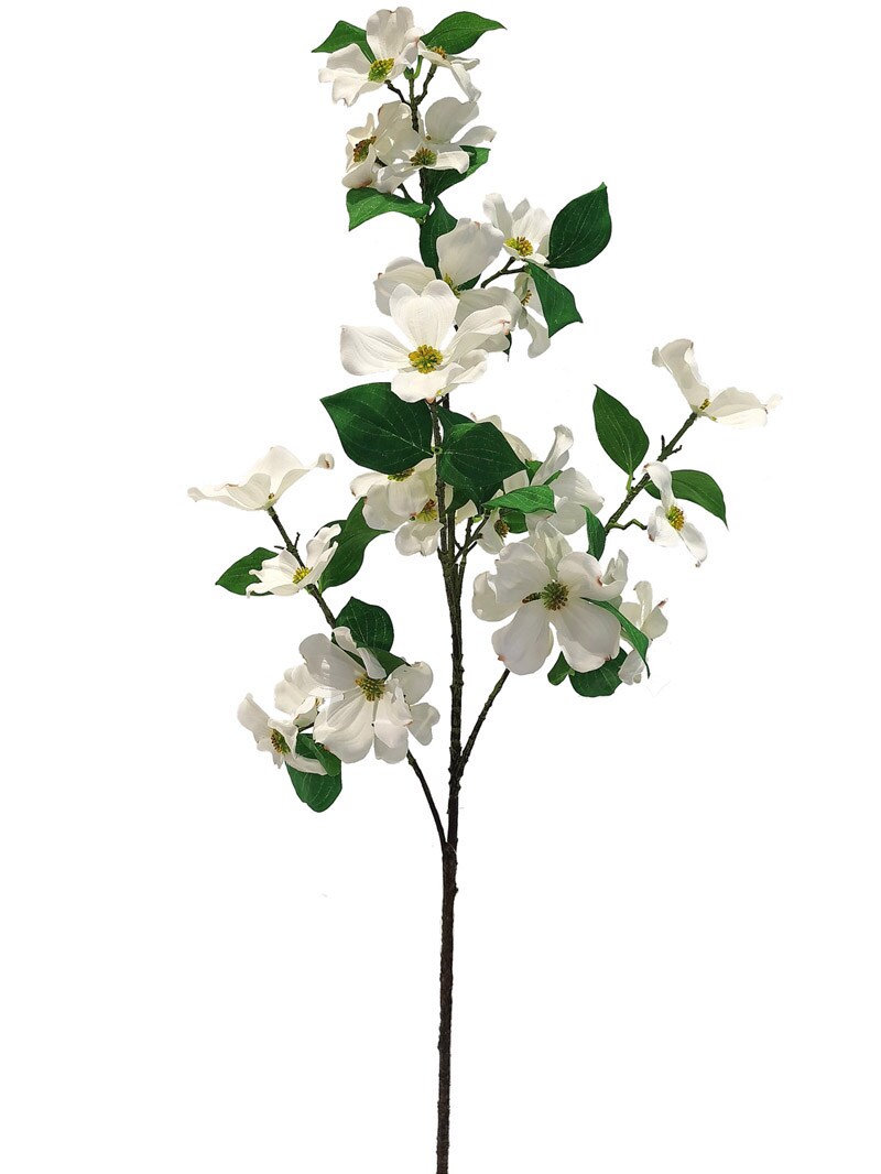 White Dogwood Spray - 24-Pack, Silk Flowers, Lifelike Blooms, Perfect for Floral Arrangements, Home & Event Décor - Ideal for All Seasons, Floral Home by Artificial Flowers