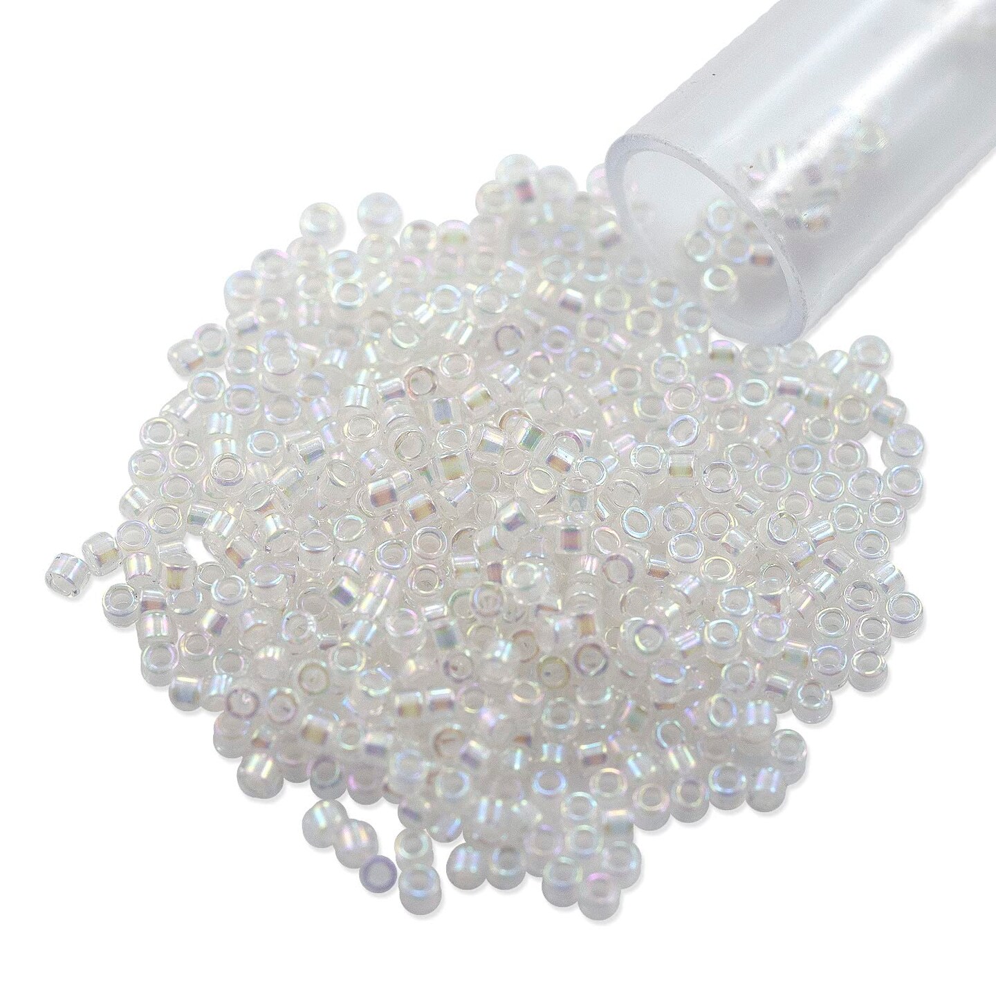 Miyuki Delica Seed Bead 11/0 Transparent Cream AB