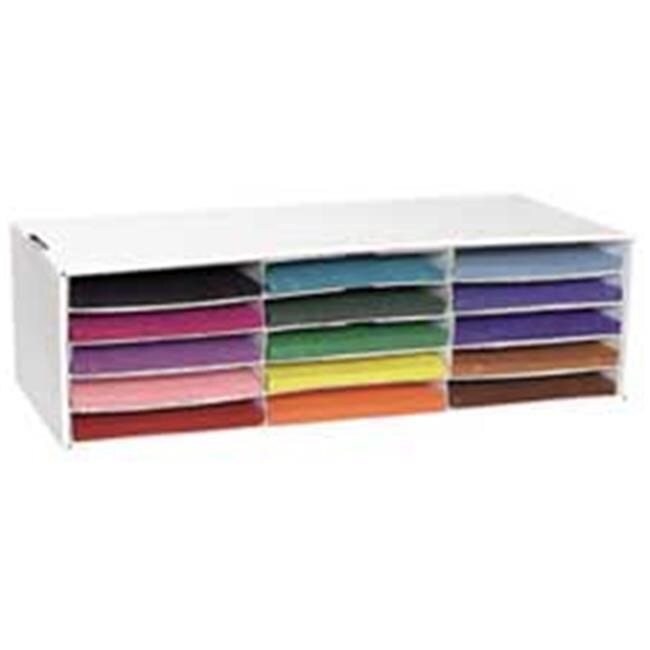 Pacon Corporation  Construction Paper Storage- 15 Slots- 28-.75in.x13-.50in.x8-.50in.