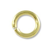 JewelrySupply Jump Ring - Open 6mm Gold Plated (100-Pcs)