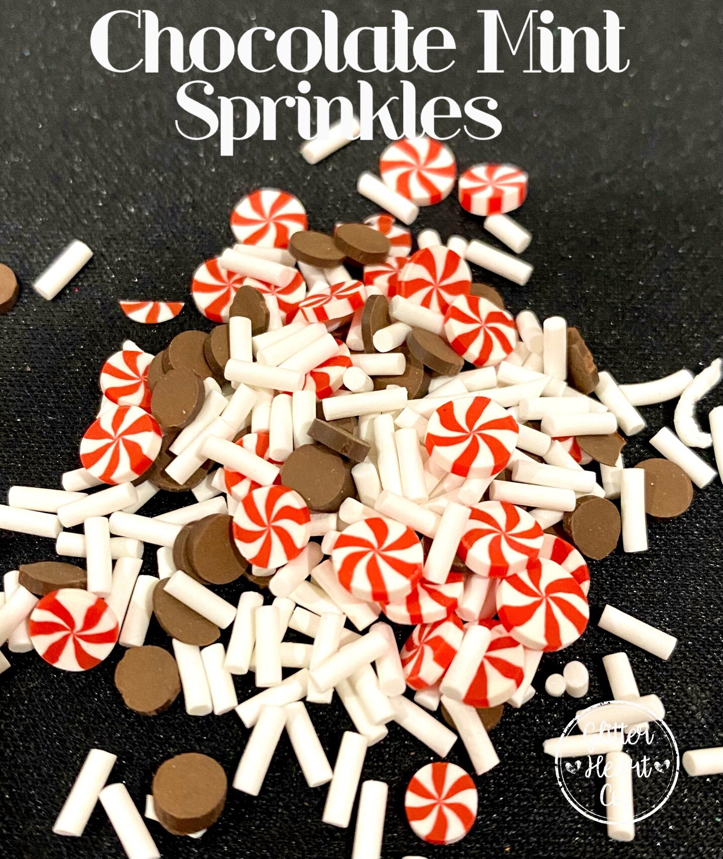 Fake Sprinkles - Peppermint Sprinkle Mix by Glitter Heart Co.™