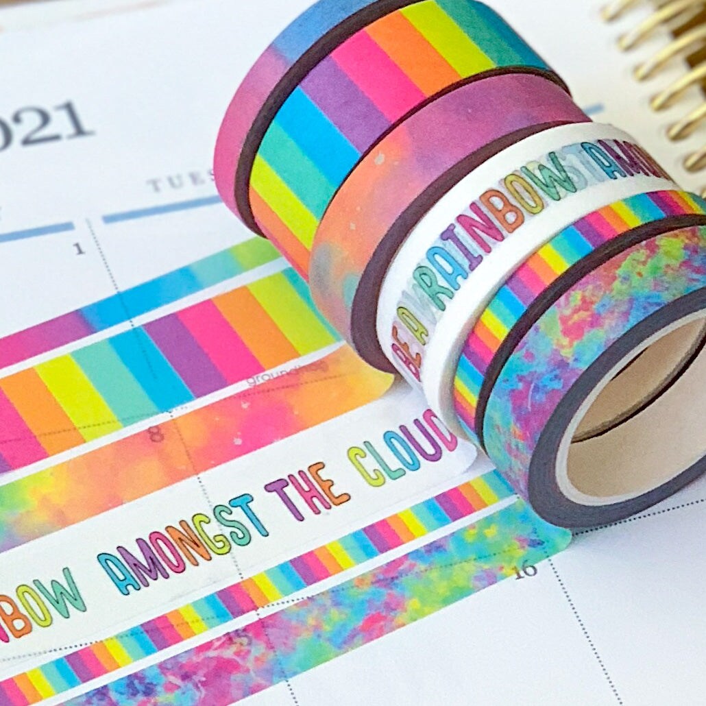 Rainbow Stripes Washi Tape