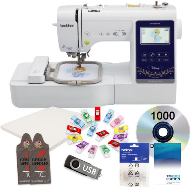 Brother Innov-is NS1750D Sewing and Embroidery Machine 4x4 With SABESBLUE Software and $199 Bonus Bundle