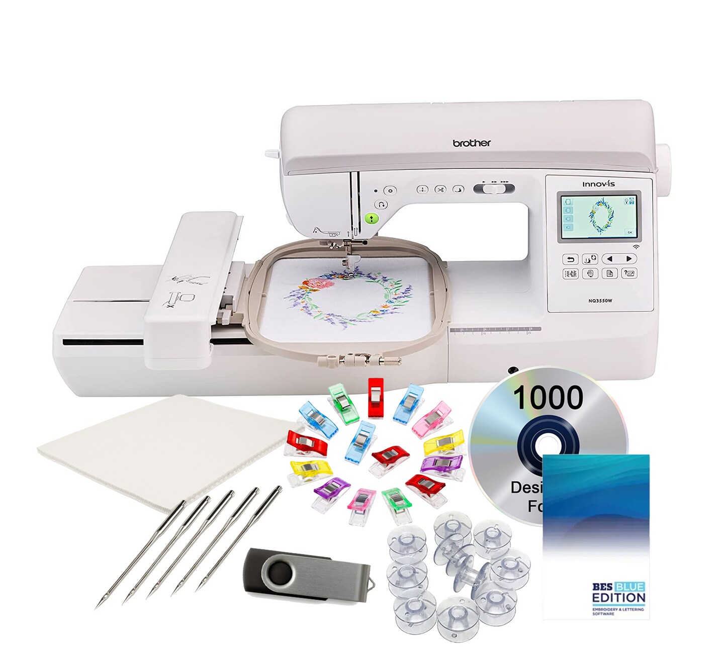 Brother NQ3550W Sewing and Embroidery Machine 10x6 in 2023
