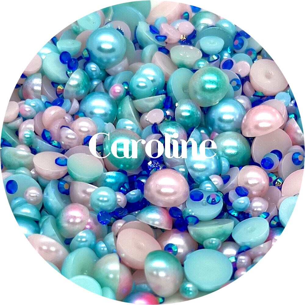 Flatback Pearl &#x26; Rhinestone Mix - Caroline by Glitter Heart Co.&#x2122;
