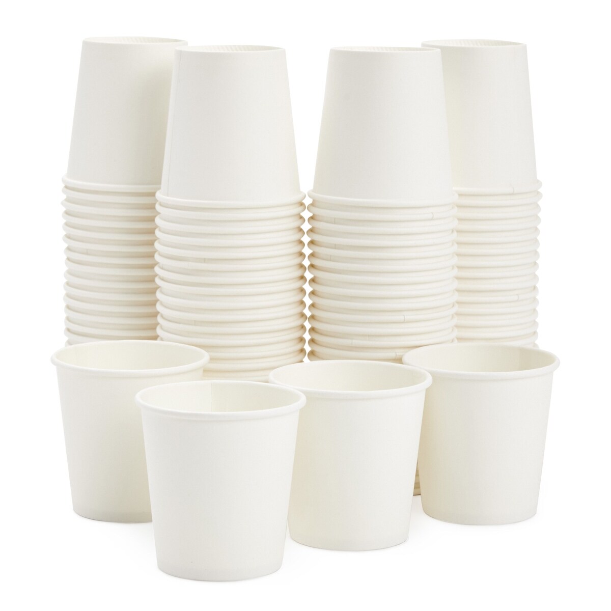 100 Pack 8oz Disposable Paper Cups, Espresso Cups, Eco Friendly Disposble Small Mouthwash Cups ,Hot/Cold Beverage Drinking Cup for Party,Travel and