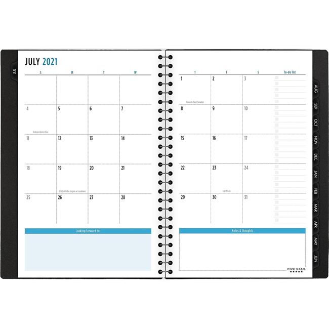 Acco Brands 8.5 x 5.5 in. At-A-Glance Student Academic Weekly & Monthly Planner, Multicolor - Small