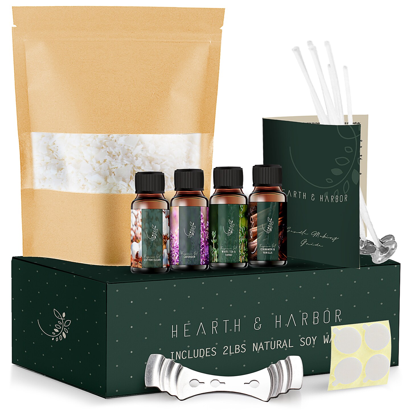 Hearth & Harbor Natural Soy Candle Making Kit for Macao
