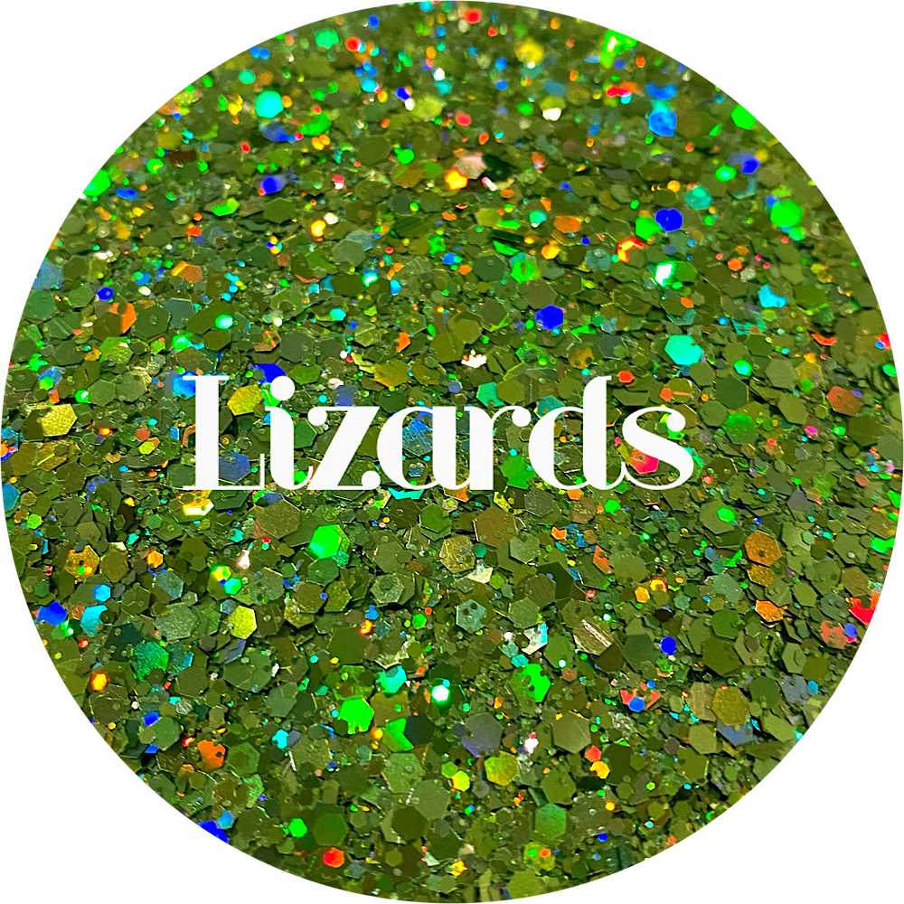 Polyester Glitter - Lizards by Glitter Heart Co.&#x2122;