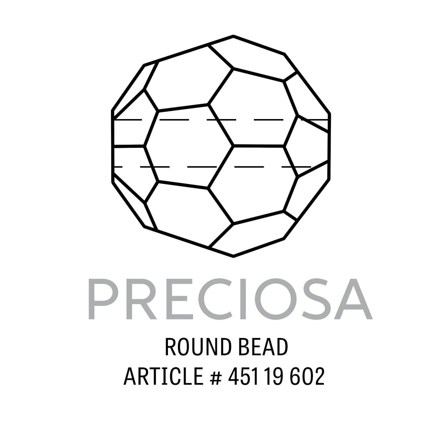 Preciosa Crystal AB Round Bead 4mm (Package of 20)