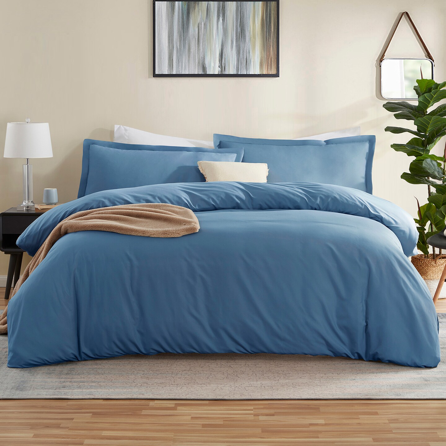 Nestl Double Brushed Microfiber Duvet Cover Set